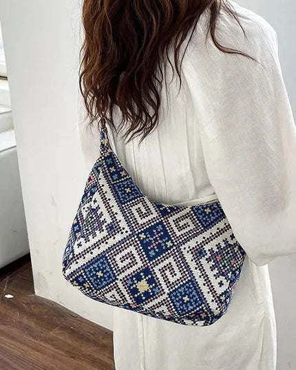 Geometric Adjustable Strap Crossbody Bag