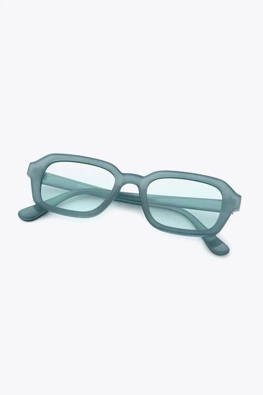 UV400 Rectangle Full Rim Eyewear with Case