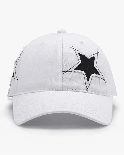 Adjustable Star Raw Hem Cap - ShopEasier