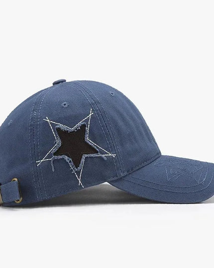 Adjustable Star Raw Hem Cap - ShopEasier