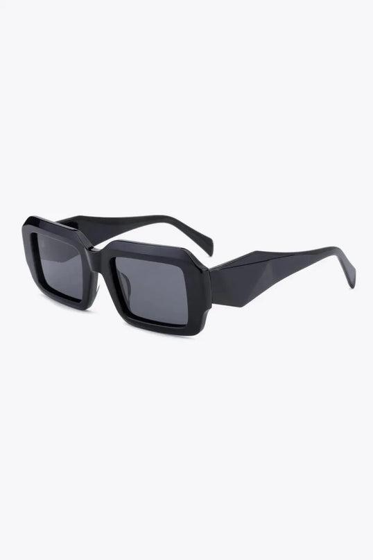 Acetate Rectangle Polarized TAC Lens Sunglasses with UV400 Protection