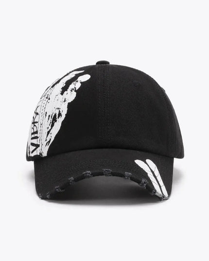 VIBRA Graphic Distressed Adjustable Baseball Cap - ShopEasier