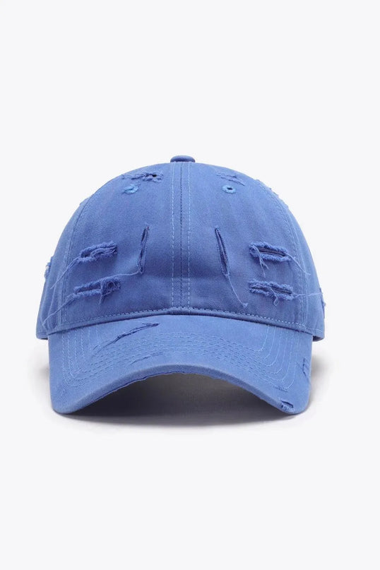 Distressed Adjustable Baseball Cap - ShopEasier