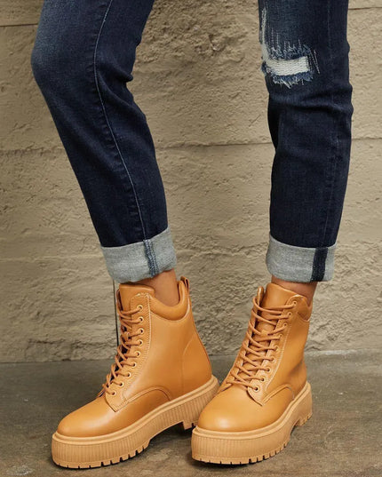 East Lion Corp Platform Combat Boots - ShopEasier