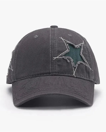 Adjustable Star Raw Hem Cap - ShopEasier