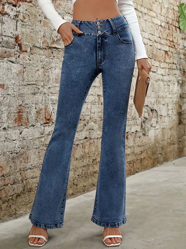 Bootcut Jeans with Pockets - ShopEasier