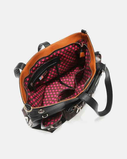 Bolso grande con estampado geométrico de Nicole Lee USA