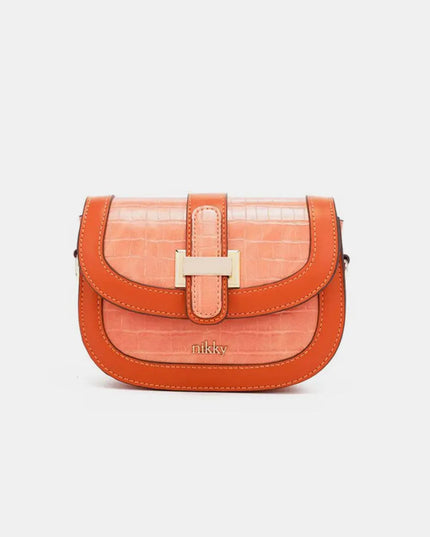 Nicole Lee USA Croc Embossed Crossbody Bag