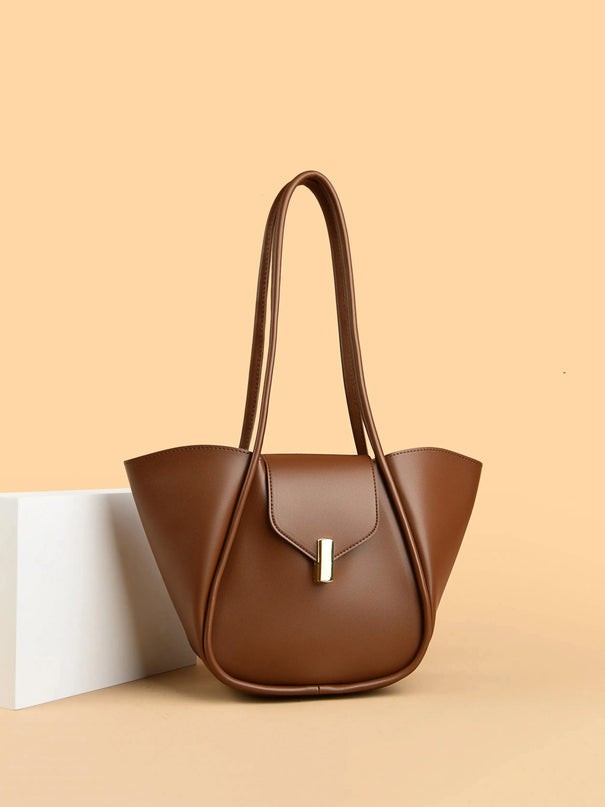 PU Leather Shoulder Bag with Pouch