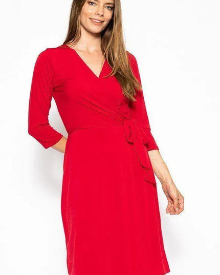 Midi 3/4 Sleeve Dress - ShopEasier