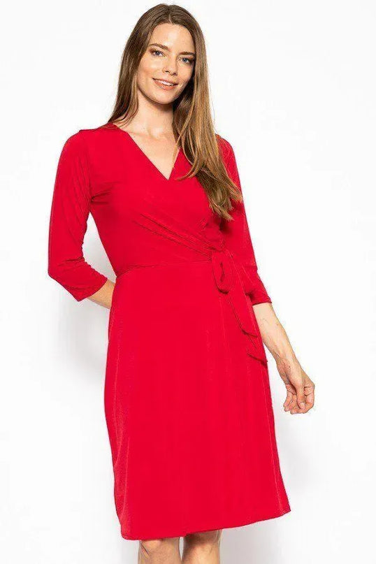 Midi 3/4 Sleeve Dress - ShopEasier