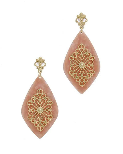 Teardrop Moroccan Pattern Earring - ShopEasier