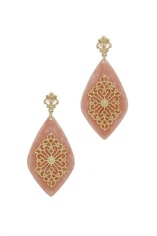 Teardrop Moroccan Pattern Earring - ShopEasier