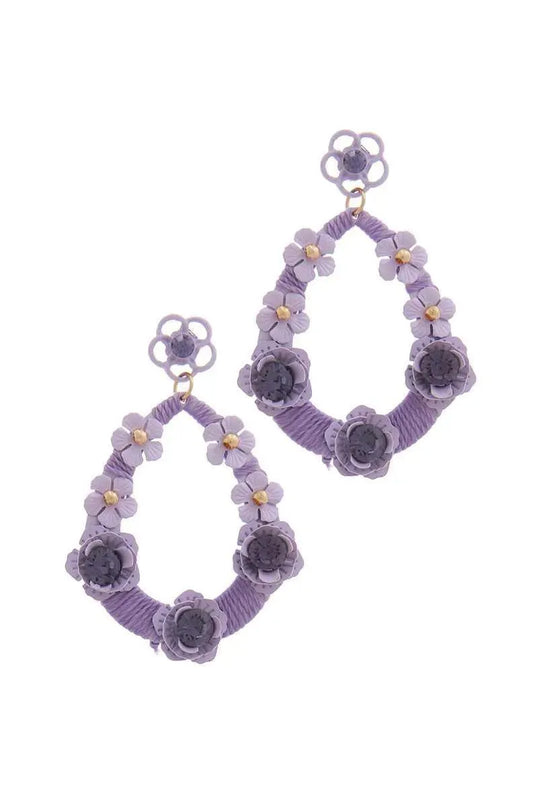 Floral Post Drop Earring - ShopEasier