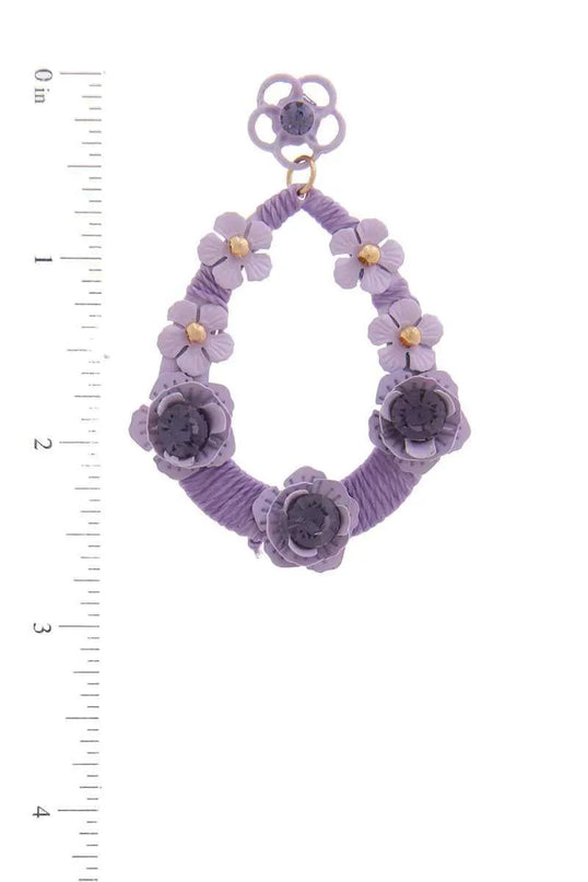 Floral Post Drop Earring - ShopEasier