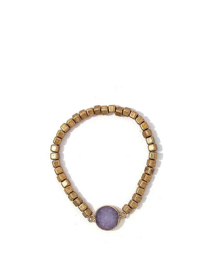 Modern Multi Beaded And Stone Bracelet - ShopEasier