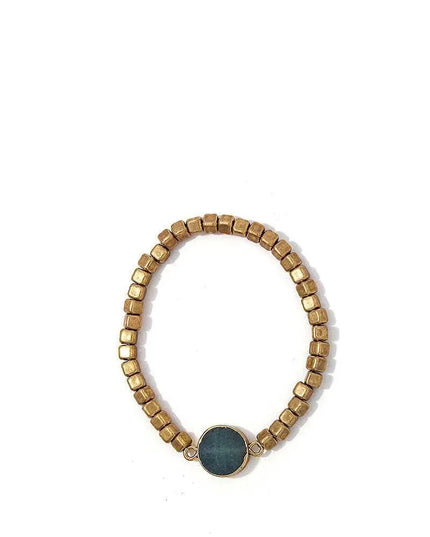 Modern Multi Beaded And Stone Bracelet - ShopEasier