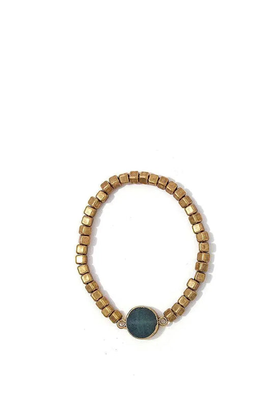 Modern Multi Beaded And Stone Bracelet - ShopEasier