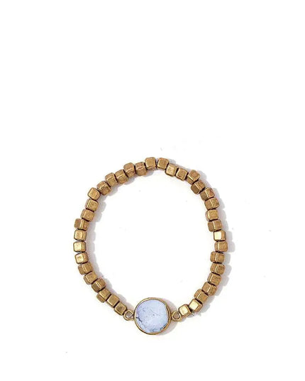 Modern Multi Beaded And Stone Bracelet - ShopEasier