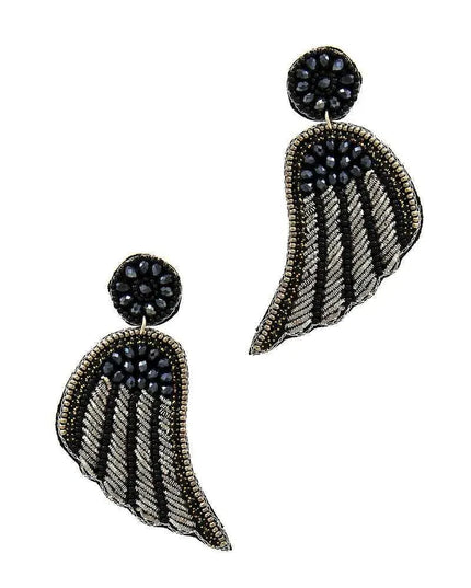 Fashion Modern Wing Patch Drop Earring - ShopEasier