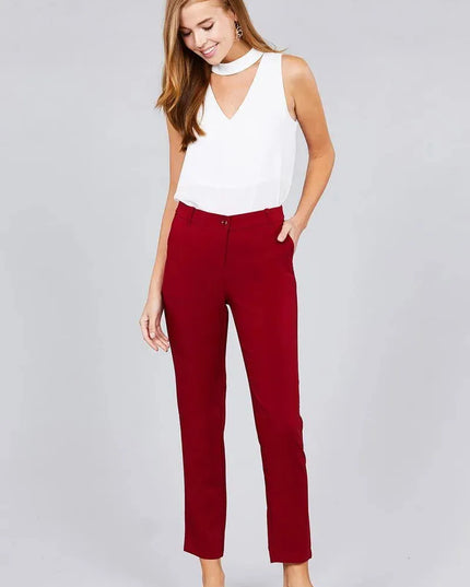 Seam Side Pocket Classic Long Pants - ShopEasier