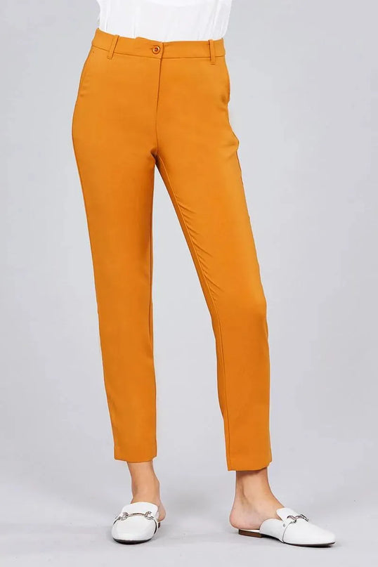 Seam Side Pocket Classic Long Pants - ShopEasier