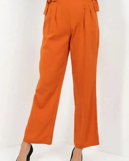 High Waist Paperbag Wide Pants - ShopEasier