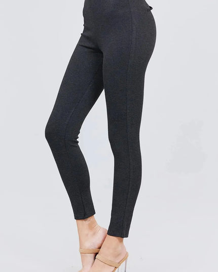 Waist Elastic Band Ponte Pants - ShopEasier