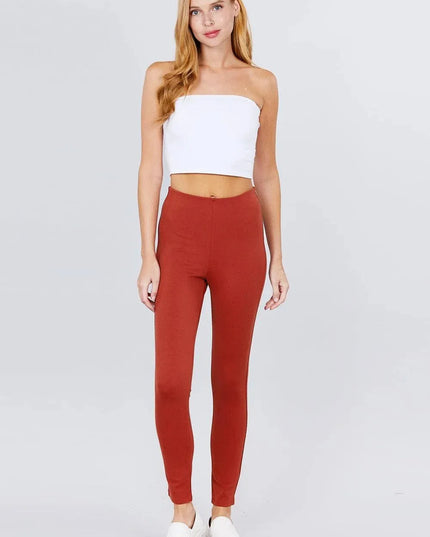 Waist Elastic Band Ponte Pants - ShopEasier