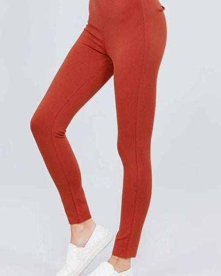 Waist Elastic Band Ponte Pants - ShopEasier