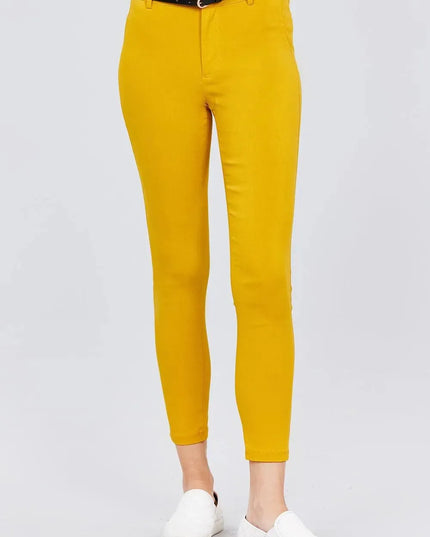 Bengaline Belted Pants - ShopEasier