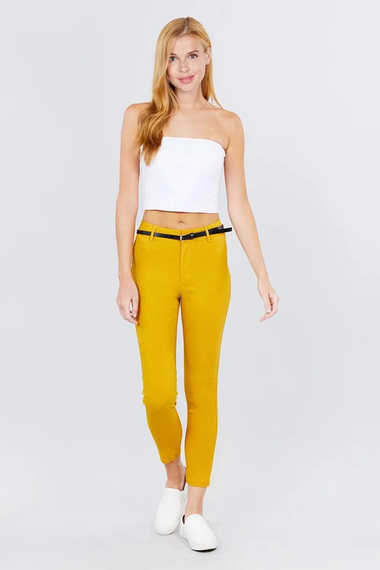 Bengaline Belted Pants - ShopEasier