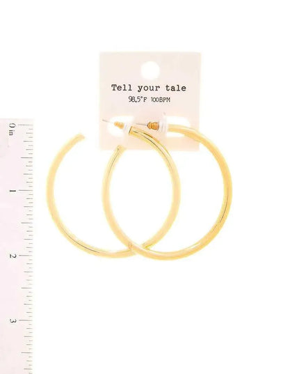 Trendy Fashion 2 Inch Open Hoop Earring - ShopEasier