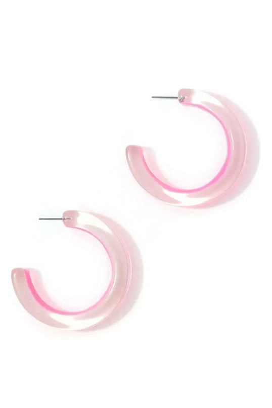 Chic Transparent Hoop Earring - ShopEasier