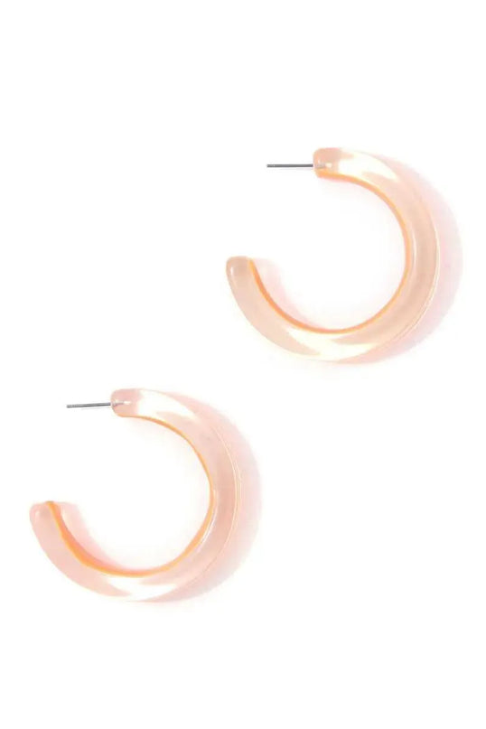 Chic Transparent Hoop Earring - ShopEasier