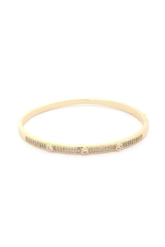 Cubic Zirconia Encrusted Bracelet - ShopEasier