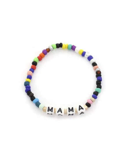 Mama Quote Beaded Stretch Bracelet - ShopEasier