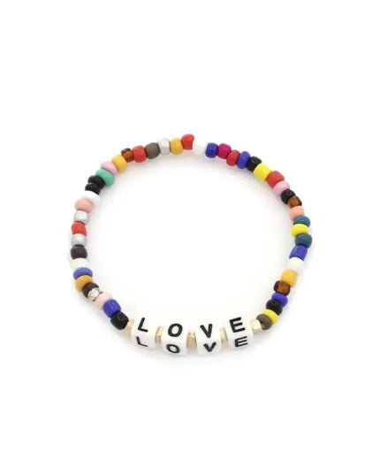 Mama Quote Beaded Stretch Bracelet - ShopEasier