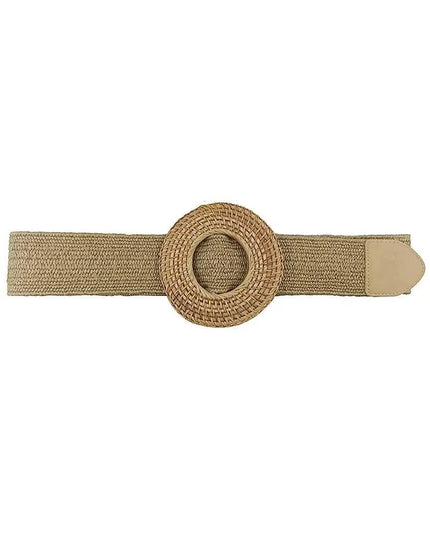 Modern Straw Round Belt - ShopEasier