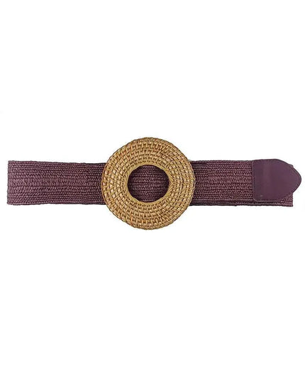 Modern Straw Round Belt - ShopEasier