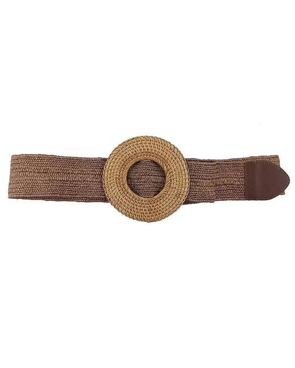 Modern Straw Round Belt - ShopEasier