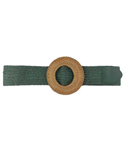 Modern Straw Round Belt - ShopEasier