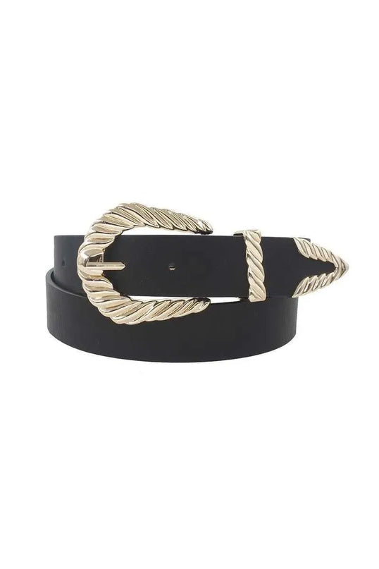 Shrimp Tectured Buckle Belt - ShopEasier