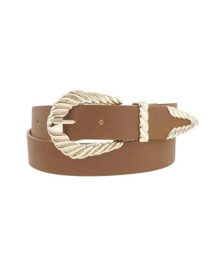 Shrimp Tectured Buckle Belt - ShopEasier