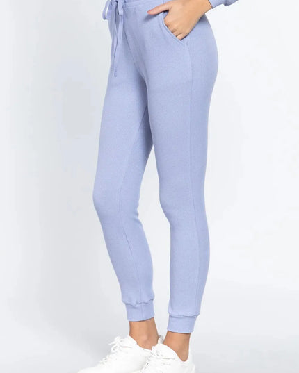 Waist Band Side Pocket Thermal Pants - ShopEasier