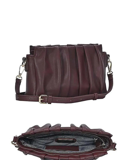 Stylish Smooth Wrinkled Crossbody Bag - ShopEasier