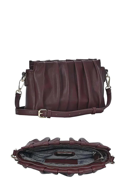 Stylish Smooth Wrinkled Crossbody Bag - ShopEasier