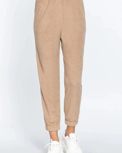 Terry Towelling Long Jogger Pants - ShopEasier