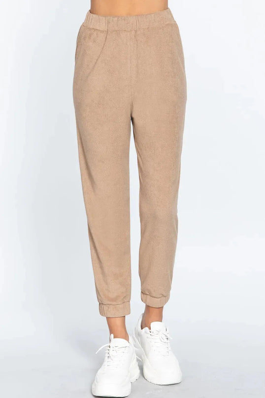 Terry Towelling Long Jogger Pants - ShopEasier