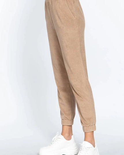 Terry Towelling Long Jogger Pants - ShopEasier